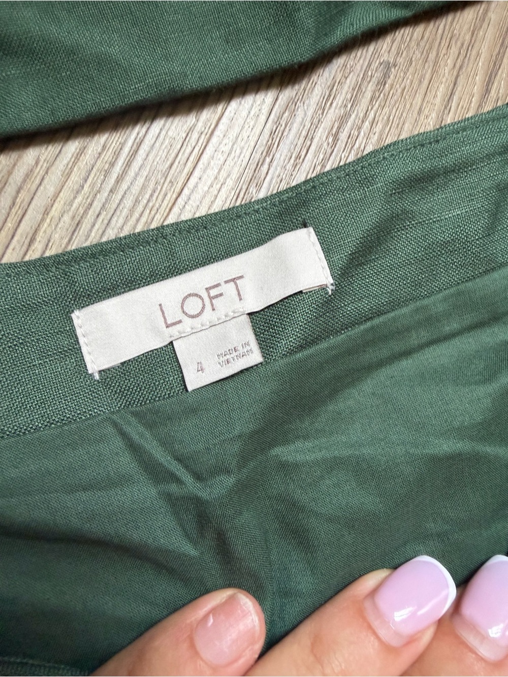 Set strapless top and a skirt LOFT Olive Green Maxi Skirt - Picture 6 of 8